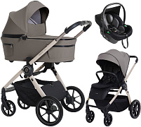 Детская коляска 3 в 1 Espiro Yoga 2026 и автокресло Pi Black 209 meditation breze