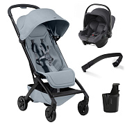 Прогулочная коляска Joolz Aer 2 SE и автокресло Baby-Safe Core Midnight Grey Pebble Grey