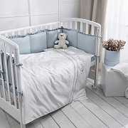 Комплект в кровать Perina Toys Sateen Collection 6 предметов аквамарин