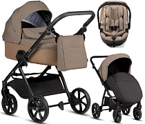 Детская коляска Tutis Leo 3 Plus 3 в 1 с автокреслом Beno Beige 1582262 Towny