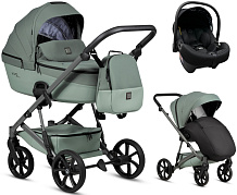 Детская коляска Tutis Viva 6 Plus Essential 3 в 1 с автокреслом Elo Lux EduSky Black 1612039 Sage