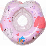 Круг для купания Roxy-Kids Flipper Swan Lake Music Лебединое озеро розовый