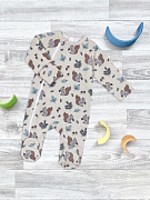 Утеплённый комбинезон с закрытой ножкой Mjolk Белочки 62