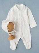 Комбинезон и чепчик Little Star Бантики 101410 (ЧЗ-мз) крем 62