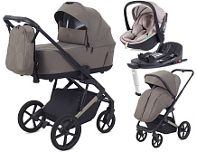 Детская коляска Rant Garda 4 в 1 с автокреслом Miro Beige и базой Mocca