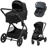 Коляска детская Maxi-Cosi Oxford Plus 3 в 1 с автокреслом Coral 360 Essential Graphite 1978390110 PlusTwillic Black/Черный
