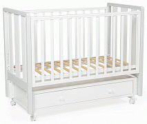 Детская кроватка Bebizaro Heirloom New маятник универсальный с ящиком белый/серый