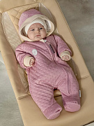 Комбинезон утепленный НаследникЪ Выжанова с капюшоном НВ-КДТ308 пудра 62