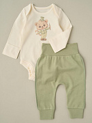 Боди и штанишки Little Star МимиМишка с шариком 728266 (ЧЗ-мз) сливочный 62