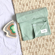 Плед-пелёнка Mjolk Пыльный ментоловый 120х105 см