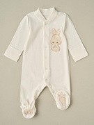 Комбинезон-стойка на кнопках Little Star Зайчонок 52-311 (ЧЗ-мз) крем 74