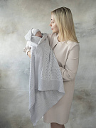 Плед НаследникЪ Выжанова Утренняя роса р. 95х95 НВ-МТ-002 серый