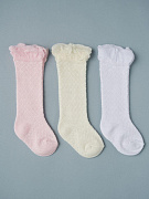 Гольфики Little Star 3 пары 02222 (ЧЗ-мз) крем, белый, розовый 2
