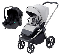 Детская прогулочная коляска Rant Flex Color с автокреслом Miro Black Stone Grey