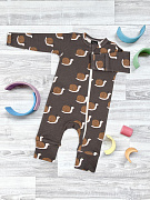 Комбинезон Mjolk Sleep and Play Улитки на манжетах 56