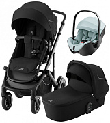 Коляска 3 в 1 Britax Roemer Smile 5Z и автокресло Baby-Safe PRO Style Harbor Blue Space Black