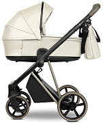 Детская коляска Roan Sol Vintage Luxury Leather 2 в 1 VEGA01DB Butter Cream/Champagne/руч.Cappuccino