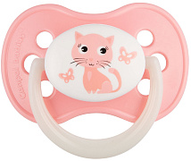 Пустышка латексная Canpol babies Cherry Animals 0-6 мес 22/593 22/593_pin розовый