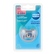 Пустышка силиконовая Canpol babies Cute Animals симметричная 6-18 мес 34/925 голубая собачка