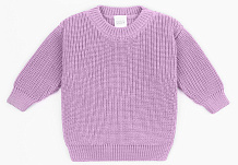 Свитер вязаный детский Amarobaby Pure Love Buddy лиловый 92
