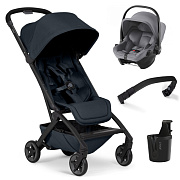 Прогулочная коляска Joolz Aer 2 SE и автокресло Baby-Safe Core Frost Grey Dark navy blue