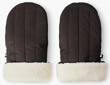 Муфты-варежки для колясок Happy baby 97014-0 ЧЗ темно-коричневый / dark brown