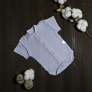 Боди Vikalex Ажур голубой короткий рукав 56