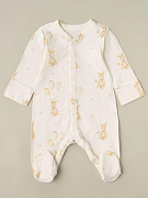 Комбинезон на кнопках Little Star Зайчики с шариками 30032 (ЧЗ-мз) крем 56