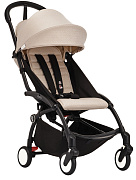 Коляска прогулочная Stokke YOYO3 рама чёрная Black Bonpoint Beige