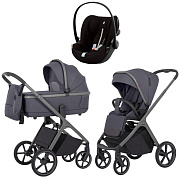 Коляска Carrello Vector CRL-6550 и автокресло Cybex Cloud G i-Size Moon Black Plus 3 в 1 Landscape Grey