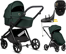 Детская коляска Tutis Mio 3 Plus Essential New 4 в 1 с автокреслом Beno Black и базой 1622240 Pacific Green