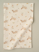 Пеленка Little Star фланелевая 115х90 614021 (ЧЗ-мз) зайки с птичками на креме