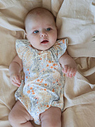 Боди с крылышками Little Star Оранжевые цветы 3732 (ЧЗ-мз) крем 62