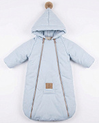 Конверт зимний Lappetti Classic с ручками К3034н 01 серо-голубой