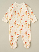 Комбинезон на молнии Little Star Лошадка интерлок 0208 (ЧЗ-мз) сливочный 68