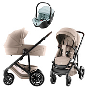 Коляска 3 в 1 Britax Roemer Smile 5Z Style и автокресло Baby-Safe PRO Style Harbor Blue Teak