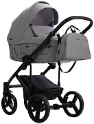 Детская коляска Bebetto Magnum Light SE 2 в 1 07 св.серый, черная рама