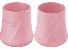 Детская силиконовая чашка Everyday Baby 2 шт. 10530 розовый