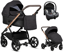 Детская коляска Tutis Leo Plus 3 в 1 с автокреслом Elo Lux EduSky Grey 1222201 Black