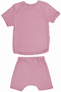 Комплект AmaroBaby Nature Зефир футболка и штанишки розовый 62