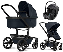 Детская коляска 3 в 1 Joolz Day 5 и автокресло Britax Roemer Baby-Safe Pro Classic Deep Black Dark Navy Blue
