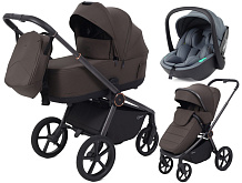 Детская коляска Rant Flex Therm Soft 3 в 1 с автокреслом Miro Graphite Shine Brown