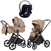 Коляска Carrello Vector CRL-6550 и автокресло Cybex Cloud G i-Size Ocean Blue Plus 3 в 1 Foam Beige