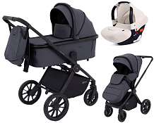 Детская коляска Rant Falcon Neo 3 в 1 с автокреслом Cruise Beige Graphite