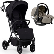 Прогулочная коляска Sweet Baby Aura Plus Basic SBL + автокресло Premier Begie Black
