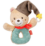 Мягкая погремушка-кольцо Fehn Мишка Бруно