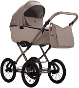 Детская коляска AroTeam Moreno SL 2 в 1 02 бежевый+св.бежевая кожа/бежевая рама