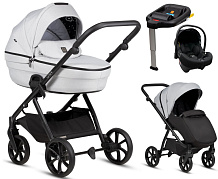 Детская коляска Tutis Uno 6 Plus Essential collection 4 в 1 с автокреслом Elo Lux EduSky Black и базой 1602142 Risso