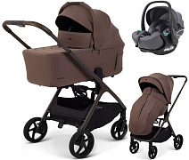 Детская коляска Rant Aventa 3 в 1 с автокреслом Evomax Grey Beige