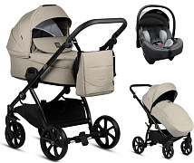 Детская коляска Tutis Leo Plus 3 в 1 с автокреслом Elo Lux EduSky Grey 1222068 Warm Grey